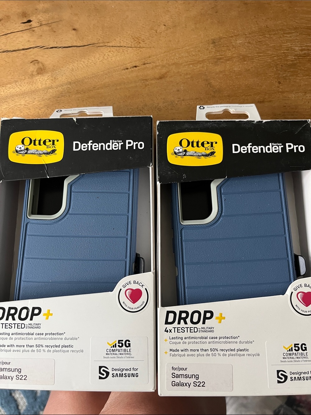 OtterBox new Defender Pro Rugged Cases for Samsung Galaxy S22 - Blue lot of 2